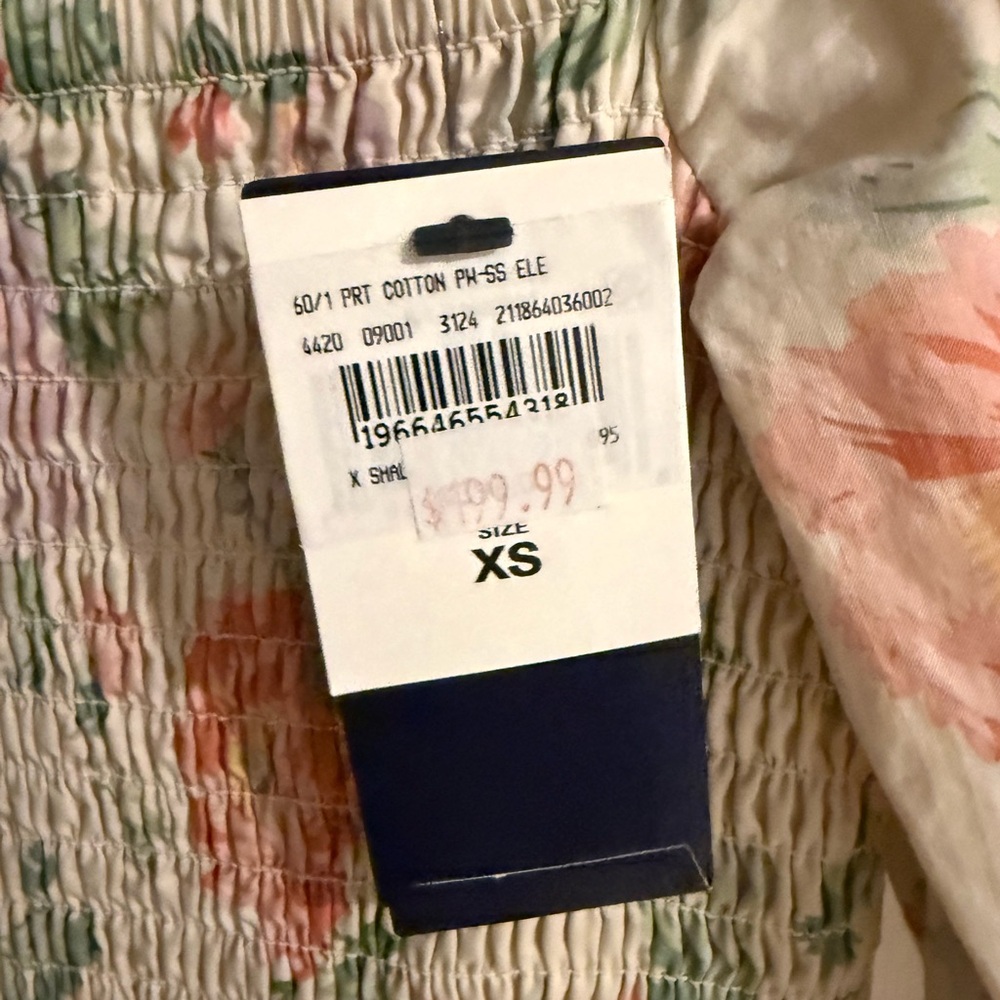 Polo Ralph Lauren Floral Smocked Cotton Dress XS NWT $398 - Picture 6 of 13